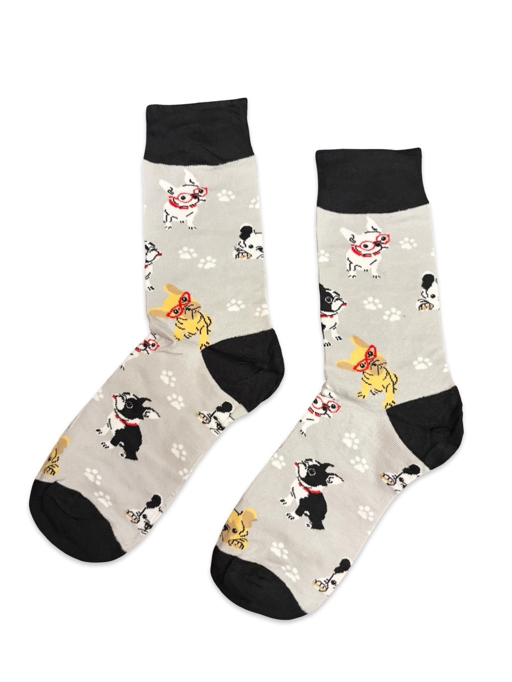 French Bulldog Novelty Crew Socks One Size Fits Most